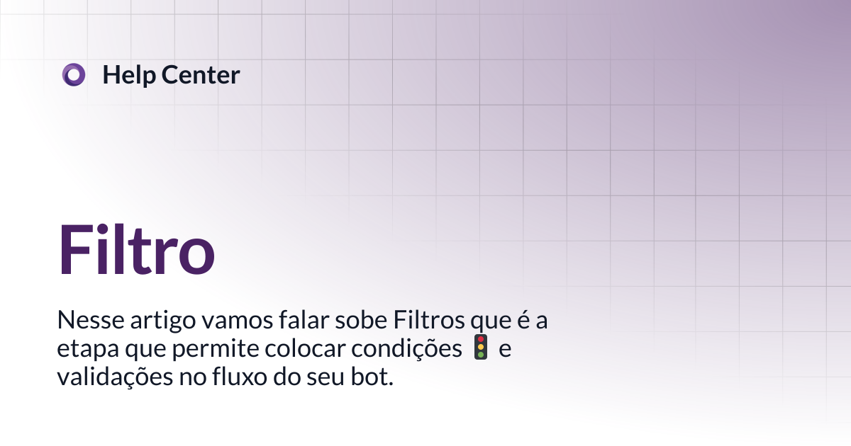 Filtro | Help Center