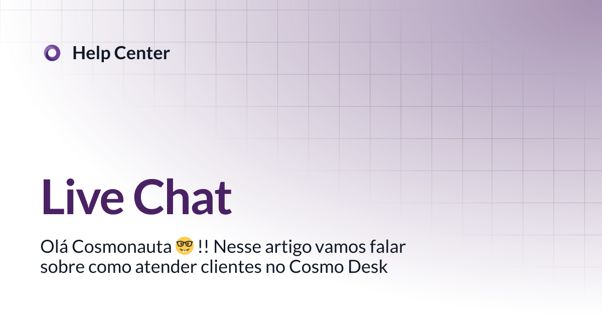 Live Chat | Help Center